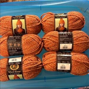 Lion Brand Wool Ease Thick & Quick Yarn, 6 skeins